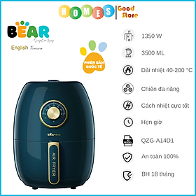 Mua Nồi Chiên Không Dầu BEAR QZG-A14D1 Chống Dính Đa Năng 3L - Hàng Chính Hãng