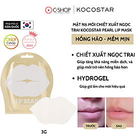 Mặt nạ môi tăng cường sức sống chiết xuất ngọc trai Kocostar Pearl Lip Mask (1 miếng)