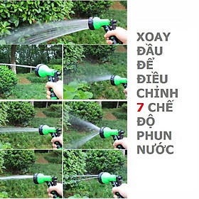 Mua Bộ vòi xịt nước thông minh giãn nở  Bộ vòi rửa xe  tưới cây giãn nở. Ống nước co giãn đa năng 15m (Giao Màu Ngẫu Nhiên) + Tặng 1 Khăn Lâu Tiện Lợi.