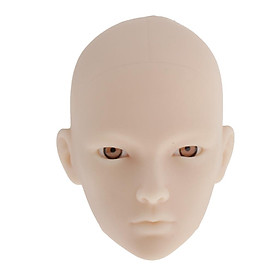 1/6  Doll Head Mold Without Eyes Kids DIY Making Supplies White Skin