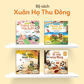 [Download Sách] Truyện Kể Cho Bé Trước Giờ Đi Ngủ - Combo 4 Cuốn Xuân Hạ Thu Đông (Song Ngữ Việt - Anh) - Sách Song Ngữ Việt - Anh Cho Bé 0-1-2-3-4-5-6 Tuổi