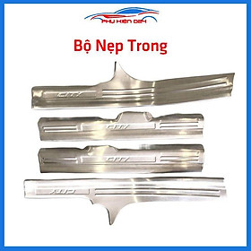Bộ ốp bậc cửa trong ngoài nẹp bước chân City 2015-2016-2017-2018-2019-2020 Inox chống trầy trang trí xe