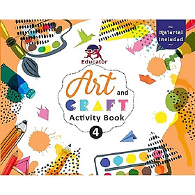 Hình ảnh Art and Craft Activity Book 4 for 7-8 Year old kids with free craft material