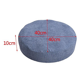 Bar Stool Covers Round Chair Seat Cushion Protector Gray 25x25x5cm