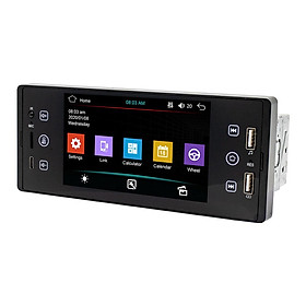 5 Inch Single Din Car Stereo BT MP5 Player FM Radio Receiver Support USB/AUX/TF Connection Steering Wheel Control