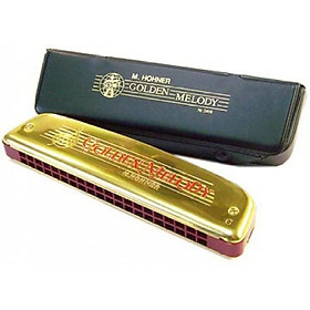 Kèn harmonica tremolo golden melody M2416017 (vàng)