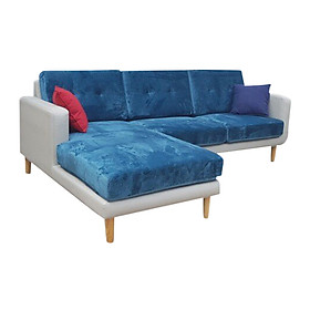 Sofa Góc L-concept Juno Sofa 2018 SFX09 260 x 150 x 75 cm (Xanh dương phối trắng)