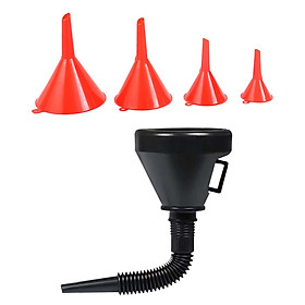 5x Oil Funnels Easy to Clean Automotive Flex Funnel for Car Motorcycles