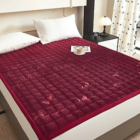 Nệm Topper Đệm Bông Thảm Nỉ Nhung Trải Giường Cao Cấp, Thảm Nhập Khẩu Trần Bông Đa Năng Trải Sàn Êm Ái 1M6 - 1M8 - HÀNG CHÍNH HÃNG MINIIN