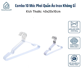 Mua Combo 10 Móc Phơi Inox Không Gỉ  Móc Treo Quần Áo Chịu Nhiệt Cho Trẻ Em và Người Lớn - HÀNG CHÍNH HÃNG MINIIN
