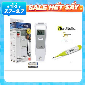 Nhiệt kế hồng ngoại đo trán Microlife FR1MF1 tặng kèm Nhiệt kế dạng bút đầu mềm TD82 NordItalia