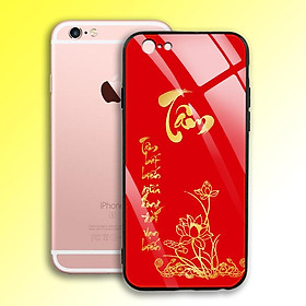 Ốp Lưng Mạ Màu Vàng Ánh Kim cho điện thoại Iphone 6 Plus / 6S Plus - 03002 7998 TAM04 - Tâm thư pháp - Hàng Chính Hãng