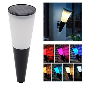 Solar Power LED Wall Light Waterproof Torch for Balcony Stairway Decoration