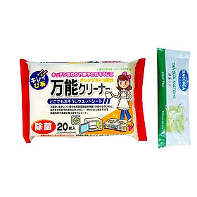 Combo giấy ướt lau bếp từ, lò vi sóng chuyên dụng nhật bản + gói trà sữa matcha / cafe macca