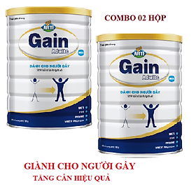 (Date T10/2024)Combo 02 hộp sữa ARTI GAIN ADULTS 900g-dinh dưỡng giành cho người gầy, chơi thể thao, lao động nặng, suy nhược (10 tuổi trở lên)