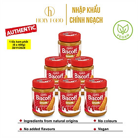 1 Lốc Kem phết bánh Lotus Biscoff Spread thơm ngon hương vị quế 400g Xuất