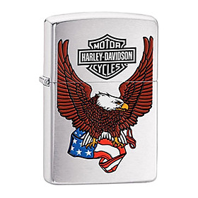 Bật Lửa Zippo 24955 Harley Davidson Eagle And Flag