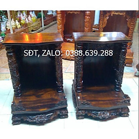 Mua Bàn Thờ Thần Tài Ông Địa 48-68cm gỗ Muồng
