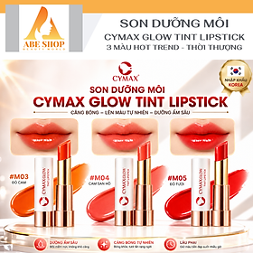 Son Dưỡng Môi CYMAX Glow Tint Lipstick - Son Tint Bóng Nhẹ Hàn Quốc Màu Chuẩn, Căng Mướt