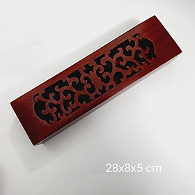 Mua Hộp Đựng Đũa Gỗ Hương Đỏ Cỡ 28x8/28x7/27x7cm Họa Tiết Cổ Điển  Có Khảm Hoa Văn  Hộp Đựng Đũa Tinh Tế  Sang Trọng