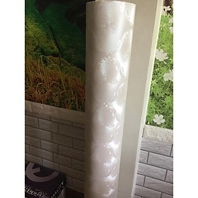 Mua 5m giấy decal cuộn hoa văn trắng DTL116(60x500cm)
