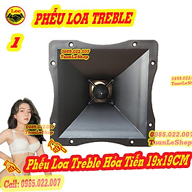 01 PHỄU LOA TREBLE HỎA TIỄN 19X19CM – HỌNG LOA TREP 19X19 – GÁI 01 PHEU