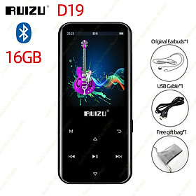 RUIZU D19 MP3 Music Player Bluetooth 4.0 Lossless MP3 Player 16GB Portable Audio Walkman With FM Radio EBook Recording Pedometer MP3 Audio Player