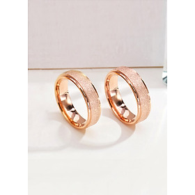 Nhẫn cặp mạ cát NC123 Size 8