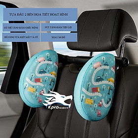 Tựa đầu ô tô hình thú dành cho trẻ em - Hàng Kpro chất lượng cao