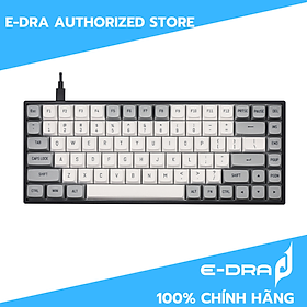 Bàn phím cơ không dây E-Dra EK384W V2 (Cáp / USB 2.4GHZ / Bluetooth) - Hàng chính hãng