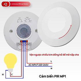 Mua Cảm biến chuyển động/ánh sáng Radar/PIR đấu bóng điện trực tiếp AnHome MD1/MP1 - Hàng nhập khẩu