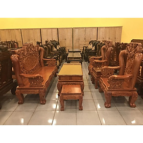 Mua Bộ bàn ghế chạm rồng bát tiên gỗ hương đá tay 12  6 món