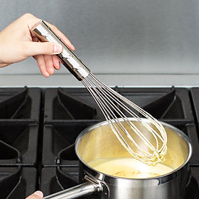 Phới inox trộn bột, đánh trứng, dụng cụ làm bánh, dài 30cm, thương hiệu Vollrath, Mỹ