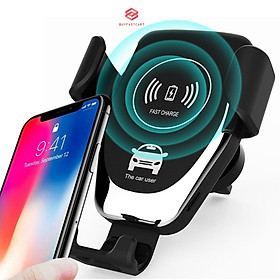 Mua Đế sạc không dây Buyfastcart Q12 dùng cho xe hơi ô tô hỗ trợ sạc nhanh 10W kiêm kệ điện thoại tiện lợi - Hàng chính hãng