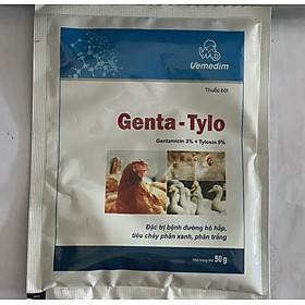 GENTA TYLO 50G - ĐẶC TR.Ị BỆNH ĐƯỜNG HÔ HẤP, TIÊU CHẢY PHÂN XANH, PHÂN TRẮNG