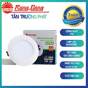 Mua Đèn LED âm trần Downlight 90/9W Rạng Đông Model: AT049W 90/