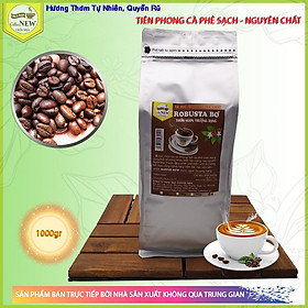 Hình ảnh Cà Phê ROBUSTA Bơ (Gói 1kg) - Tặng Lót Ly - Thơm Ngon Độc Đáo - Hậu Đậm, Vị Đắng - Coffee New