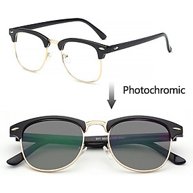Anti radiation Photochromic eye glasses for women men replaceable lens computer blue light glasses