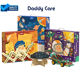 Đồ chơi lắp ráp mô hình lắp ghép robot vũ trụ, Đồ chơi khoa học Stem cho bé 5,6,7,8,9,10 tuổi Mideer stembox