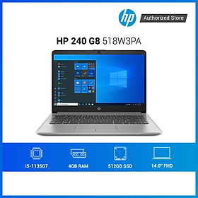 Mua Laptop HP 240 G8 (518W3PA) i5-1135G7 | 4GB RAM | 512GB SSD | 14 FHD | Win 10 | Bạc - Hàng chính hãng