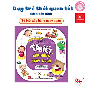 Sách Dán hình - Dạy trẻ thói quen tốt - Tự mặc quần áo - Bộ 6 tập - Đinh Tị Books