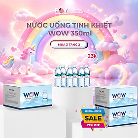 Lốc 6 Chai Nước tinh khiết WOW loại 350ml