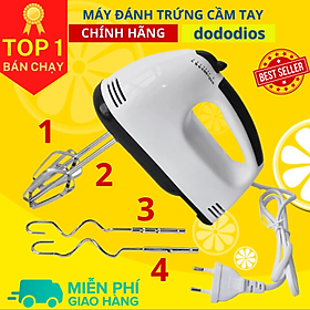 Máy Đánh Trứng Cầm Tay 7 Tốc Độ, que tạo bọt cafe mini cầm tay - Hàng Chính Hãng DoDoDios