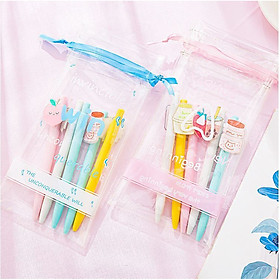 Set 5 bút kim Đồ Tráng Miệng và Túi đựng trong suốt