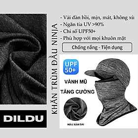 Khăn Trùm Đầu UPF 50+ Ninja Fullface Nón Kết Chống Nắng WU101 - Cản Tia Cực Tím | Phụ kiện chạy xe
