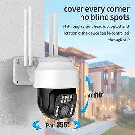 Mua Camera WiFi 4.0 Megapixel IP ngoài trời PTZ FHD 1080P siêu nét - Dòng sản phẩm cao cấp hồng ngoại đêm có màu xoay 360 độ