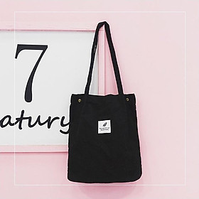 Túi Tote Chất Liệu Nhung Dệt Gân Cách Điệu 6 Màu Cá Tính BT14
