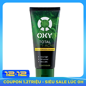 Kem Rửa Mặt Sạch Khuẩn Mụn Kiểm Soát Nhờn Oxy Total Anti Acne (100g)