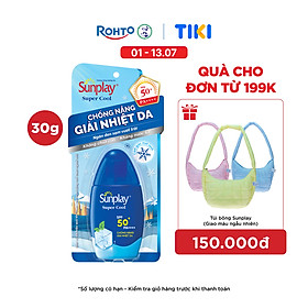 Kem chống nắng Sunplay mát lạnh giải nhiệt dạng sữa Sunplay Super Cool SPF 50, PA++++ 30g