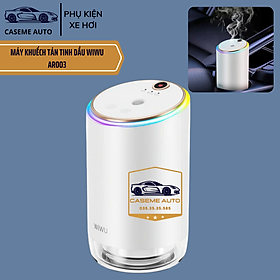 Máy Khuếch Tán Tinh Dầu Ô Tô Wi WU Starry Ambient Aroma Diffuser AR003 – Sang Trọng, Có Đèn LED, Pin 500mAh - Hàng Nhập Khẩu